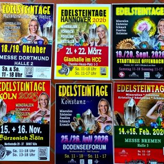 Alle Edelsteintage auf einen Streich....
#edelsteintagebremen #edelsteintagedortmund #edelsteintagehannover #edelsteintageköln #edelsteintagekonstanz #edelsteintageoffenbach #edelsteintage #mineralienmesse #familienevent #messebremen #hcchannover #stadthalleoffenbach #messebremen #dortmundmesse #bodenseeforum #gürzenichköln