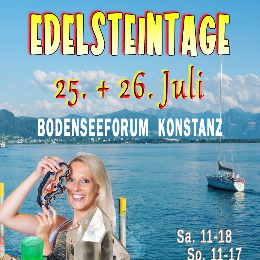 💎✨ Wenn Steine Geschichten erzählen ... ✨💎
Erlebe die Magie der Edelsteintage Konstanz 2026 und tauche ein in eine Welt voller glitzernder Schätze, faszinierender Fossilien und einzigartiger Schmuckstücke. 🌍💫
Am 25. & 26. Juli 2026 verwandelt sich das Bodenseeforum Konstanz in einen Treffpunkt für Sammler, Schmuckliebhaber und alle, die sich von der Schönheit der Natur begeistern lassen.
✨ Über 60 internationale Aussteller
💎 Seltene Edelsteine und funkelnde Kristalle
🦴 Faszinierende Mineralien und Fossilien
💍 Handgefertigter Schmuck mit besonderem Charme
🔨 Live-Schleifvorführungen – erlebe hautnah, wie aus einem unscheinbaren Rohstein Schritt für Schritt ein funkelnder Edelstein entsteht
Ob auf der Suche nach einem besonderen Fundstück oder einfach zum Staunen – hier gibt es für Groß und Klein jede Menge zu entdecken.
👨👩👧👦 Kinder bis 14 Jahre haben in Begleitung eines Erwachsenen freien Eintritt.
📍 Bodenseeforum Konstanz
🗓️ 25.–26. Juli 2026
Lass dich verzaubern von den Wundern der Erde, entdecke verborgene Schätze und erlebe die faszinierende Reise vom Rohstein zum strahlenden Edelstein. ✨💎
#Edelsteintage #Konstanz #Bodensee #Edelsteine #Mineralien #Fossilien #Schmuck #Kristalle #Familienevent #Mineralienmesse #Gemstones #CrystalLovers #Bodenseeforum #CrystalEvents😊