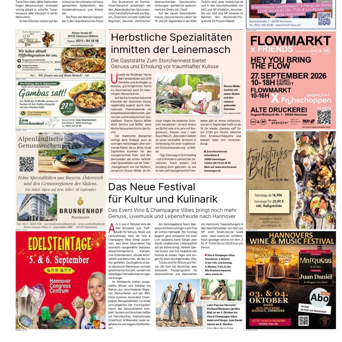 💎✨ Schon gesehen? Wir sind in der Zeitung! 📰😍
Unsere Anzeige für die Edelsteintage Hannover findet ihr aktuell in der HAZ & den Wochenendblättern! 🎉
📅 5. + 6. September
📍 Glashalle im HCC Hannover
✨ Edelsteine • Schmuck • Mineralien • Schätze ✨
👉 Vorbeikommen, stöbern & staunen! 💎😍
#EdelsteintageHannover #Edelsteine #Mineralien #Schmuck #Fossilien #Hannover #hannovergehtaus #HCC